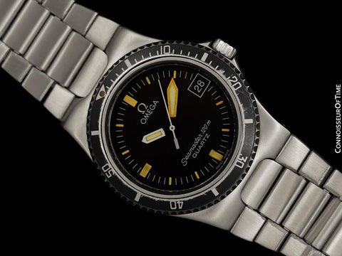 1984 Omega Seamaster Calypso II 120M Vintage Full Size Mens Quartz Watch, Date - Stainless Steel
