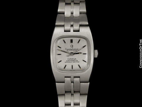 c. 1968 Omega Constellation Vintage Ladies Automatic Chronometer Watch - Stainless Steel
