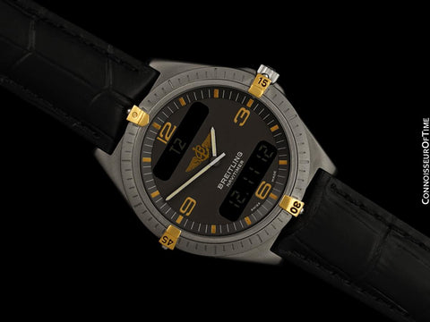 Breitling Navitimer Aerospace Chronograph Watch Ref. 80360 - Titanium & 18K Gold