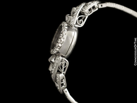 1964 Rolex Ladies Vintage Cocktail Watch - 18K White Gold & Diamonds