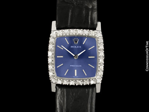 1975 Rolex Ladies Vintage Dress Bracelet Watch - Stainless Steel & Diamonds
