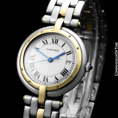 Cartier Panthere (Cougar) VLC Vendome Mens Midsize - Stainless Steel & 18K Gold