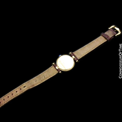 Cartier Vendome Ladies Solid 18K Gold Watch with Band & Buckle