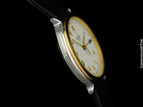 Hermes Mens Full Size Captain Nemo GMT Quartz Watch - Stainless Steel & 18K Gold