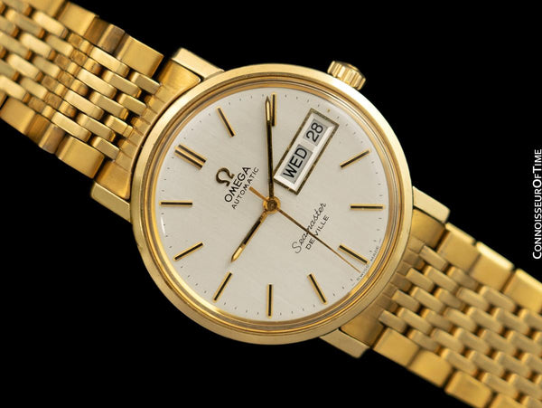 1975 Omega Seamaster De Ville Mens Watch, Automatic, Quick-Set Day & Date - 14K Gold Filled