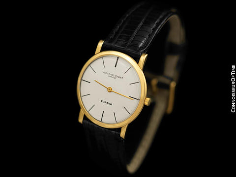 1960's Audemars Piguet "Extra-Flat" Vintage Mens Midsize Watch - 18K Gold