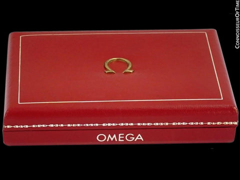 1959 Omega Vintage Mens 18K White Gold & Diamond Dress Watch - New-Old-Stock
