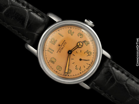 1942 Rolex Oyster Vintage Mens WWII Era Stainless Steel Watch Ref. 4127 - The Athlete