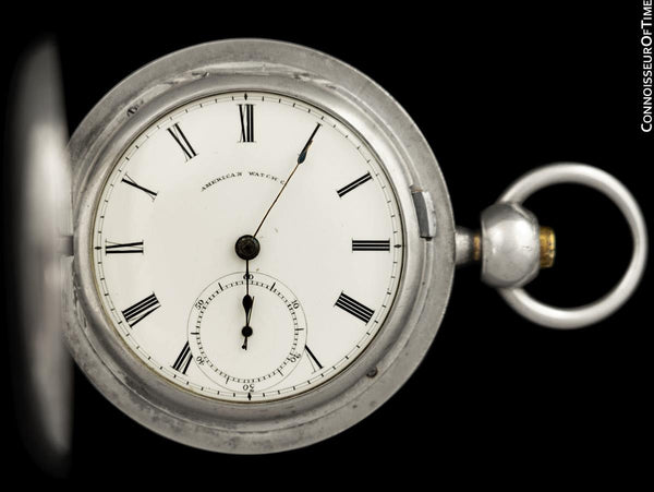 1865 American Watch Co. / Waltham CIVIL WAR 18 Size Pocket Watch - Same Model Given to Abraham Lincoln