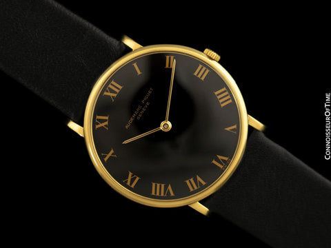 1969 Audemars Piguet "Extra-Flat" Vintage Mens Midsize Watch - 18K Gold