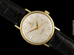 1960 Omega Seamaster Vintage Mens Watch - 14K Gold & Factory
