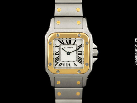 Cartier Ladies Santos Galbee Two-Tone Watch - Stainless Steel & 18K Gold