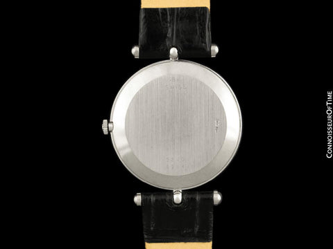 Van Cleef & Arpels VCA La Collection Mens Midsize Unisex Watch - 18K White Gold & Mother of Pearl
