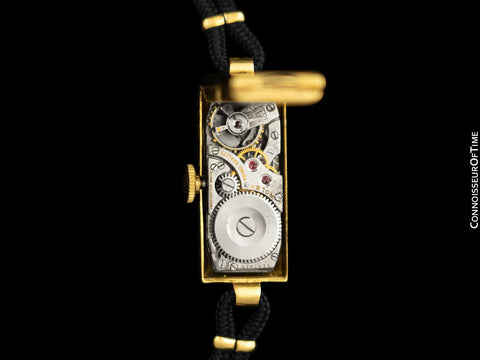 1920's Rolex Princess Style Ladies Vintage Art Deco Watch - 18K Gold