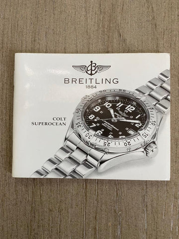 Breitling Colt Superocean Ref. A17040 Mens Diver Automatic Stainless Steel Watch - Booklets