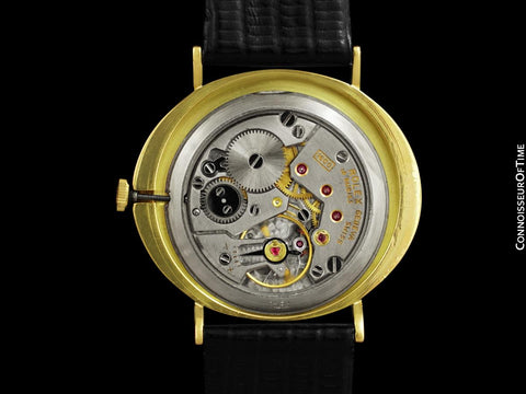 1972 Rolex Cellini Vintage Mens Midsize Handwound Oval Watch, Ref. 3881 - 18K Gold