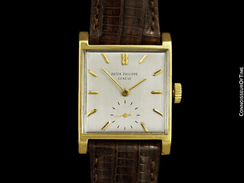 1951 Patek Philippe Vintage Mens Handwound Watch, Ref. 2446 - 18K Gold