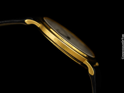 Patek Philippe Calatrava Mens Ultra Thin Watch, Ref. 3744 - 18K Gold with Hobnail Bezel