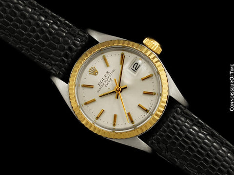 1978 Rolex Date (Datejust) Ladies Two-Tone Vintage Watch - Stainless Steel & 18K Gold