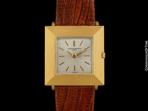 1960's Vacheron & Constantin Vintage "Extra-Flat" Modernist Mens Watch - 18K Rose Gold