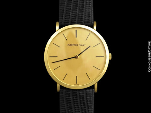 1976 Audemars Piguet Vintage Mens Ultra Thin Handwound Watch - 18K Gold