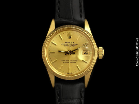 1967 Rolex Datejust (President) Ladies Vintage Watch with Champagne Dial - 18K Gold