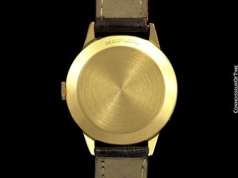 1949 Jaeger-LeCoultre Vintage Mens Triple Date Moon Phase Calendar Watch - 10K Gold Filled
