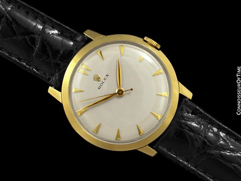 1960's Rolex Vintage Mens Handwound Dress Watch - 14K Gold