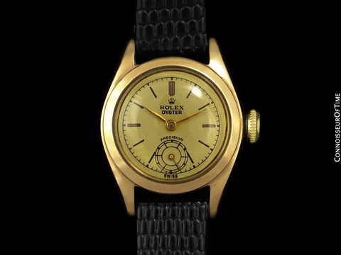 1947 Rolex Oyster Vintage Ladies Ref. 4360 Handwound Watch - 14K Gold
