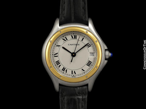 Cartier Cougar Panthere Ladies 2-Tone Watch - Stainless Steel & 18K Gold