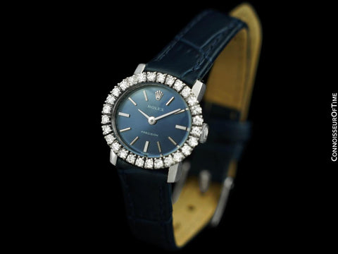 1973 Rolex Ladies Vintage Dress Bracelet Watch - Stainless Steel & Diamonds