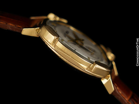 1949 Jaeger-LeCoultre Vintage Mens Watch, Rare Case, 14K Gold - The Pershing