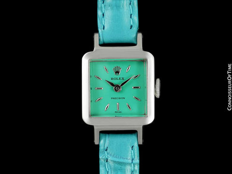 1961 Rolex Precision Pre-Cellini Vintage Ladies Watch, Ref. 9158 - Stainless Steel
