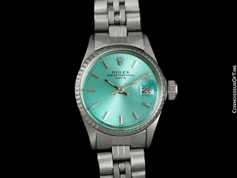 1969 Rolex Classic Vintage Ladies Date (Datejust) Watch - Stainless Steel & 18K White Gold