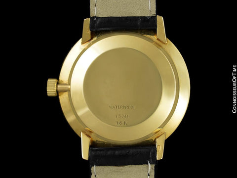 1960's Buchereer (Carl F. Bucherer) Vintage Mens Officially Certified Chronometer Watch - 18K Gold