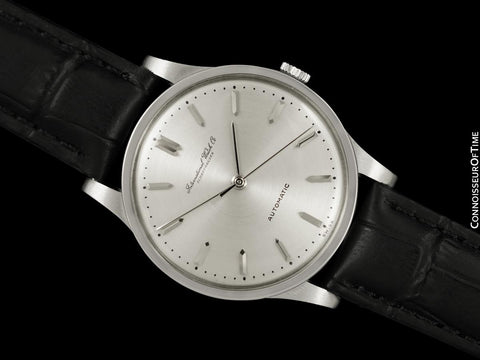 1961 IWC Vintage Mens Full Size Automatic Cal. 853 Isomura Watch - Platinum