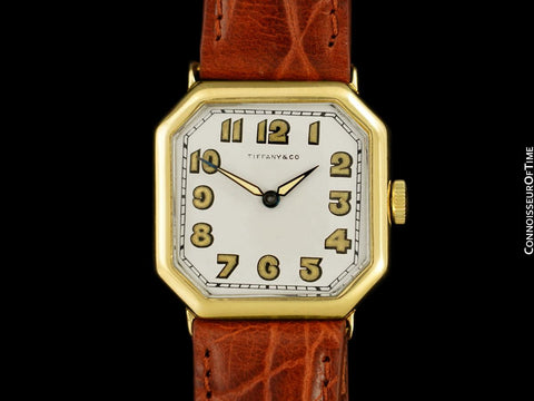 1938 Tiffany & Co. by IWC Vintage Watch with Cresarrow Case - 18K Gold