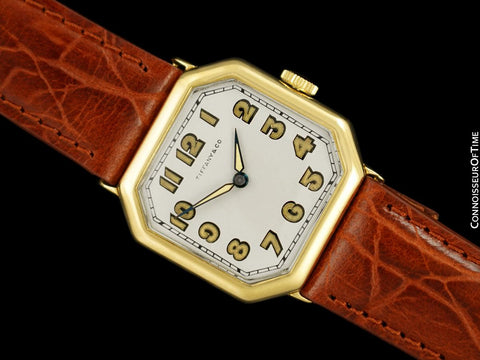 1938 Tiffany & Co. by IWC Vintage Watch with Cresarrow Case - 18K Gold