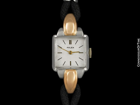 1946 Rolex Vintage Ladies Two-Tone Dress Watch - SS & 18K Rose Gold