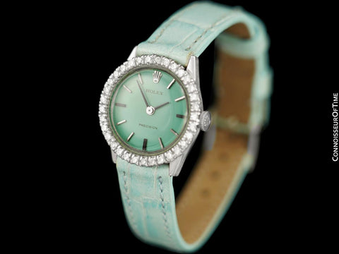 1970 Rolex Ladies Vintage Dress Watch - Stainless Steel & Diamonds