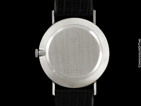 1973 Rolex Cellini Vintage Mens Midsize Buckley Dial Watch, Ref. 3833 - 18K White Gold