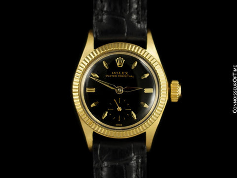 1960 Rolex Oyster Perpetual Ladies Automatic Vintage Watch - 14K Gold