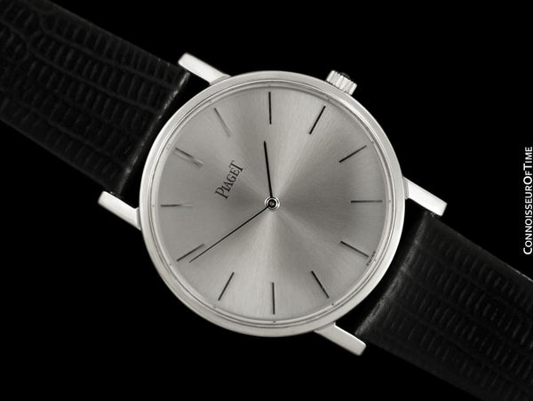 Piaget Altiplano Mens Midsize Watch with Award Winning 9P Movement - 18K White Gold