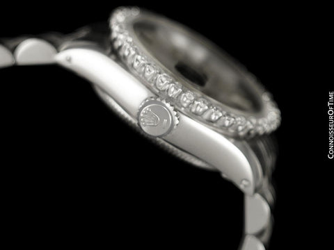 1969 Rolex Classic Vintage Ladies Date Datejust Watch - Stainless Steel & Diamonds