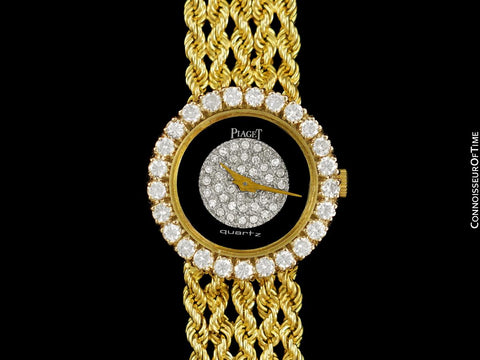 Piaget Ladies Vintage Cocktail Watch - 18K Gold & Factory Piaget Diamonds
