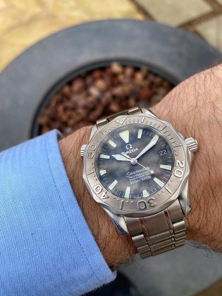 Omega Seamaster Midsize On Wrist Omega Seamaster 300M