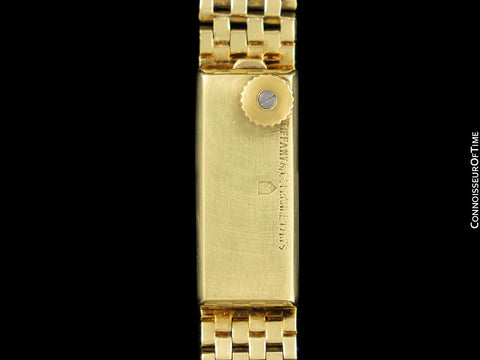 1960's Tiffany & Co. Ladies Backwind Miniature Bracelet Watch - 14K Gold with Box