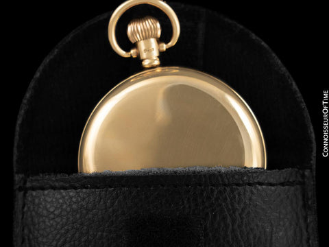 1925 Rolex Vintage Antique Mens Hunter Case Pocket Watch, 49mm - 9K Solid Gold