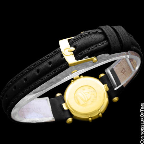 Omega Ladies Constellation Manhattan Bracelet Watch - 18K Gold & Factory Set Diamonds