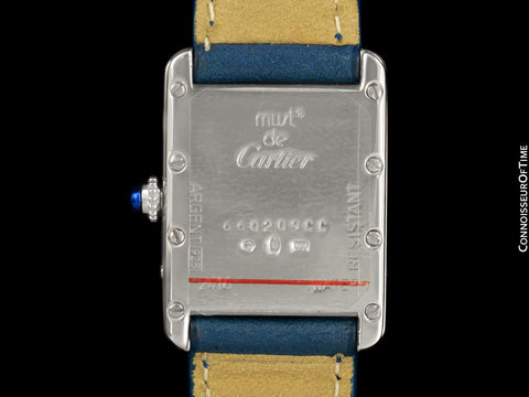 Cartier Ladies Tank Quartz Ref. 2416 Watch - Sterling Silver